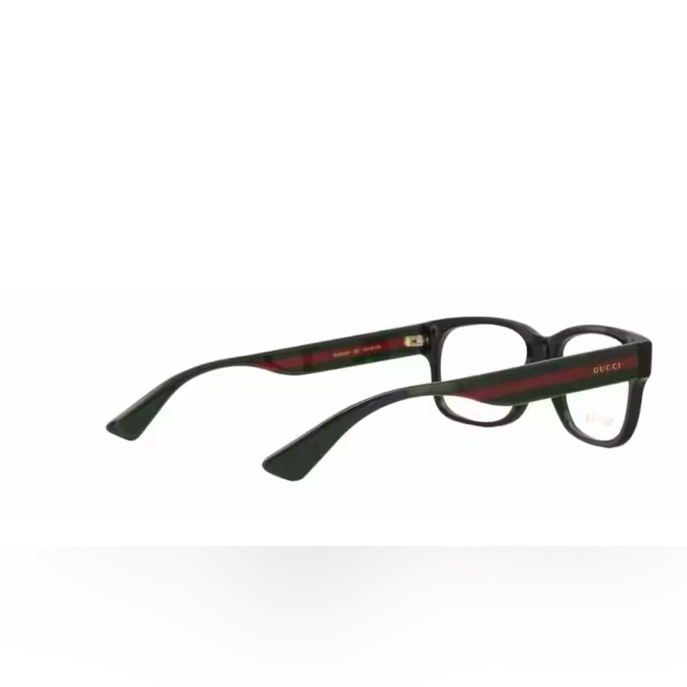 Gucci Black and Red Rectangular Glasses - image 4